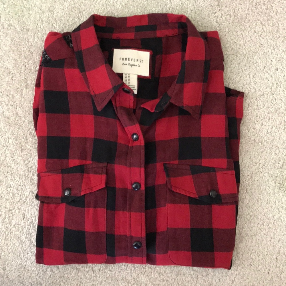Forever 21 check shirt. Size M
